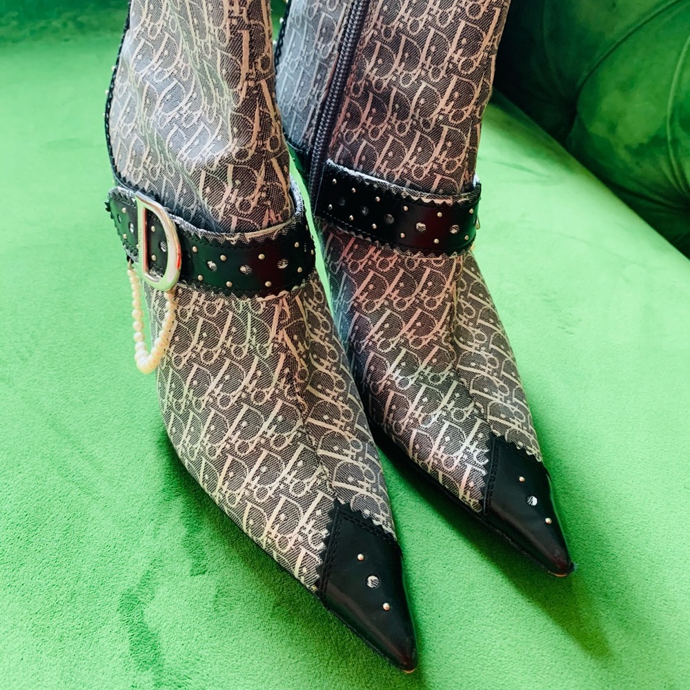 Christian Dior Booties with Pearls